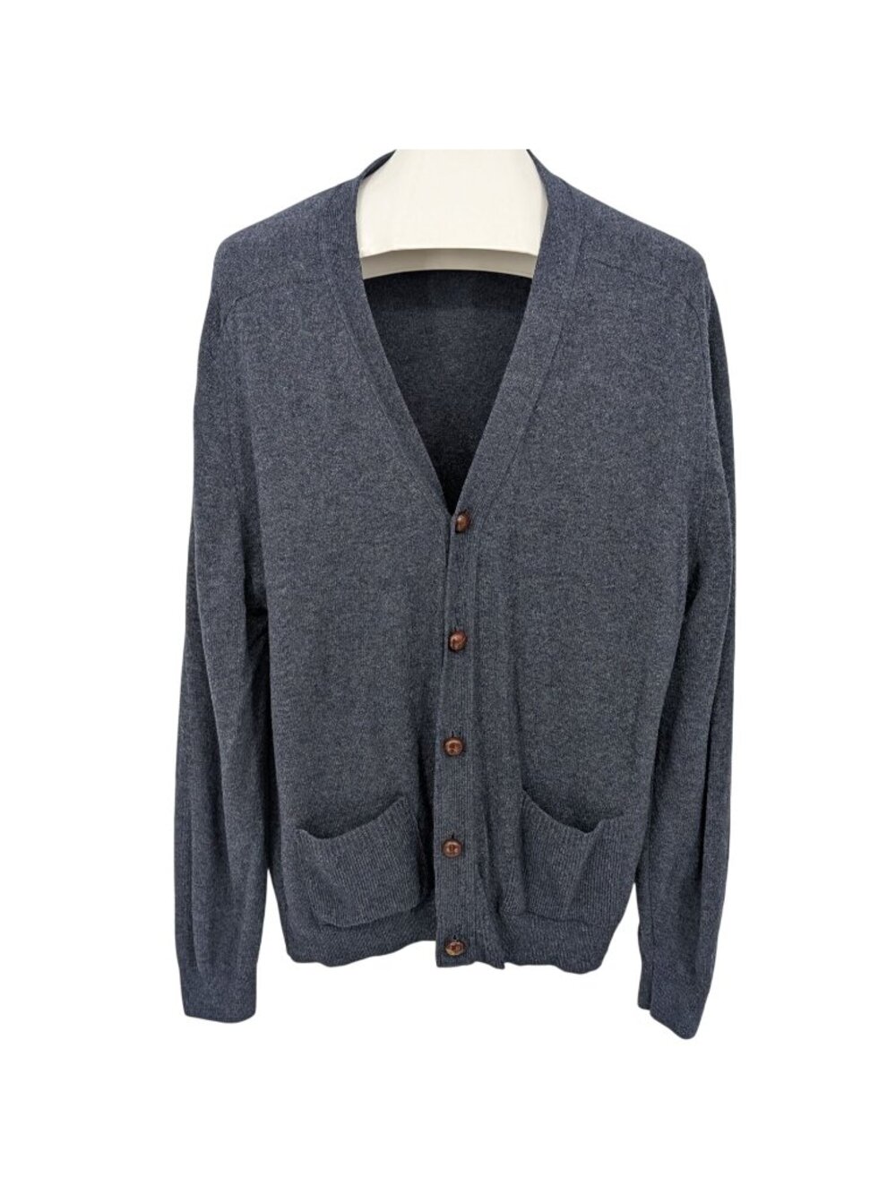 Vtg L.L. Bean Lambwool Cardigan Academia Minimalist Preppy Button Up Size L Tall